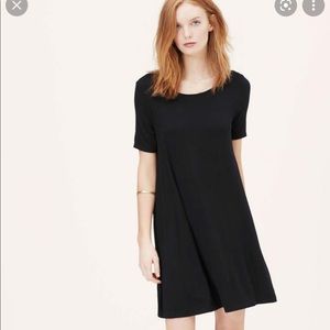EUC LOFT Black Trapeze Dress